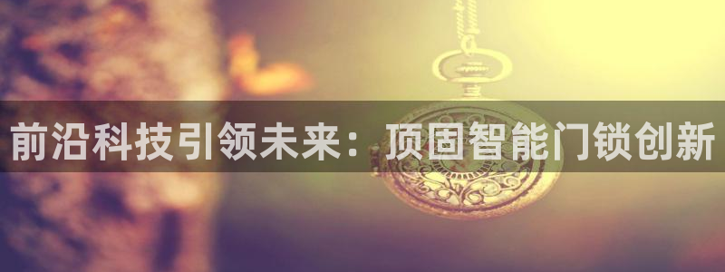 万利记加盟官网电话：前沿科技引领未来：顶固智能门锁创新