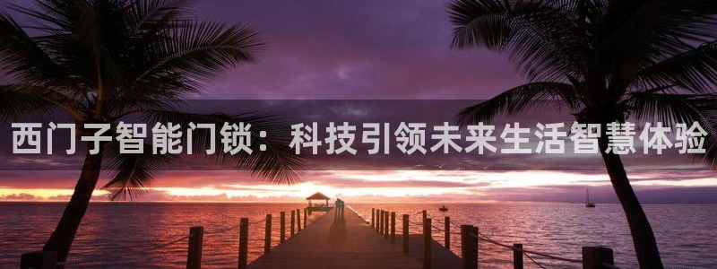 利记官网备用网址：西门子智能门锁：科技引领未来生活智慧体验