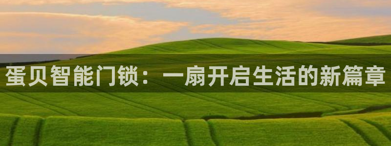 利记官网加盟：蛋贝智能门锁：一扇开启生活的新篇章