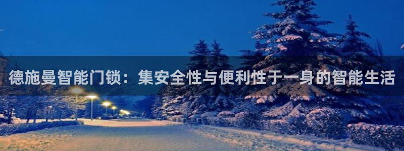 利记娱乐网官网：德施曼智能门锁：集安全性与便利性于一身的智能