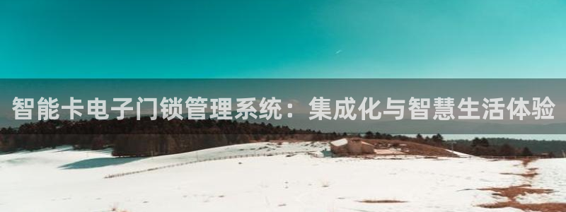 利记官网登录入口：智能卡电子门锁管理系统：集成化与智慧生活体