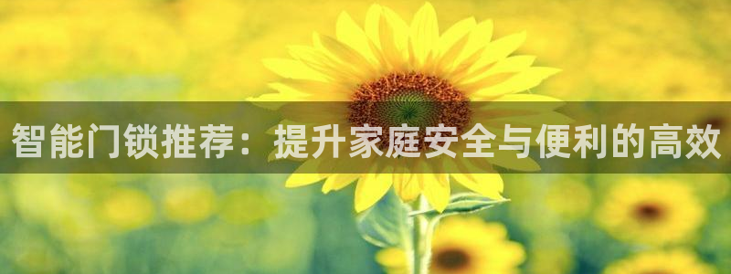 利记彩票导航网址官网hd71：智能门锁推荐：提升家庭安全与便