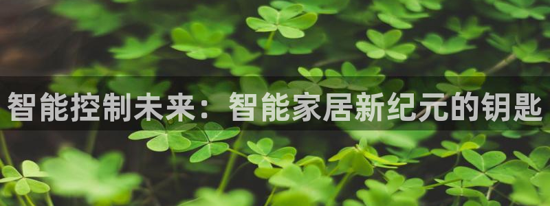 利记体育在线官网：智能控制未来：智能家居新纪元的钥匙