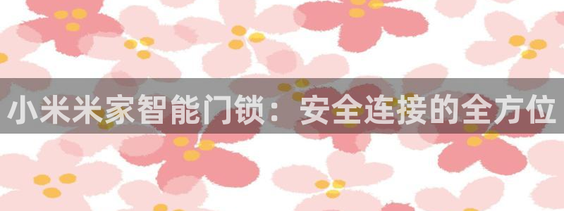利记游戏开户ysb体育官方官网：小米米家智能门锁：安全连接的