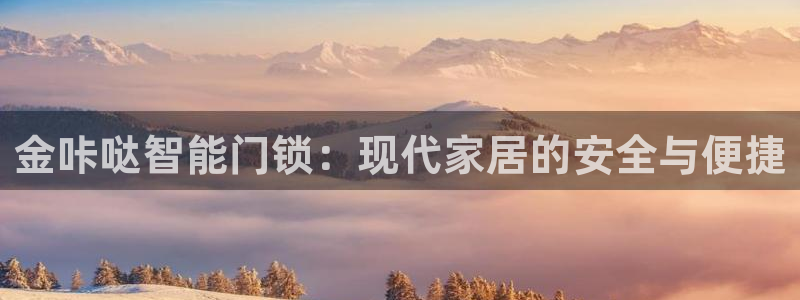 利记娱乐会员金钻官网：金咔哒智能门锁：现代家居的安全与便捷