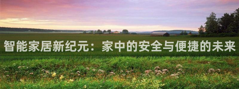 利记正式官网：智能家居新纪元：家中的安全与便捷的未来