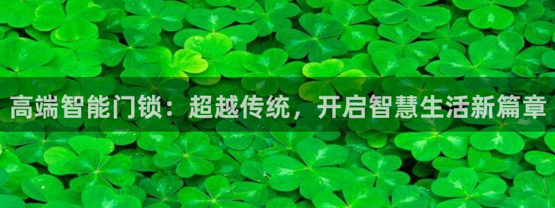 香港利记集团官网招聘：高端智能门锁：超越传统，开启智慧生活新