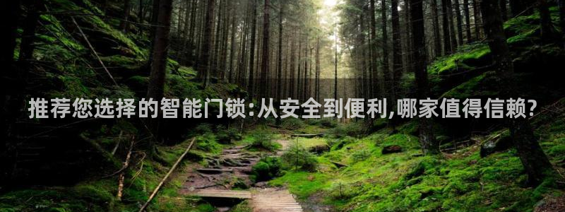 利记官网注册：推荐您选择的智能门锁:从安全到便利,哪家值得信